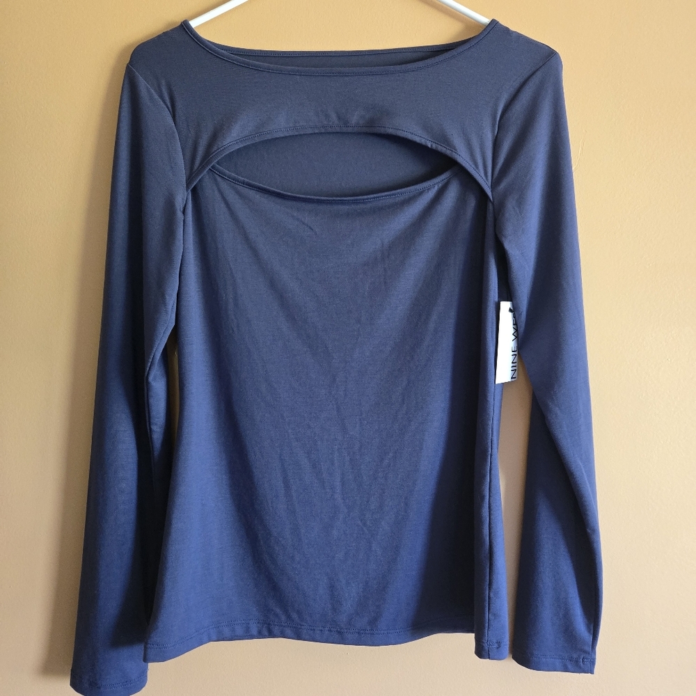 Nine West NWT Cutout Back Top PTP=16"